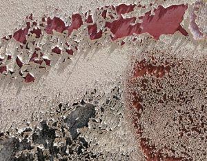 Peeling paint and damp walls